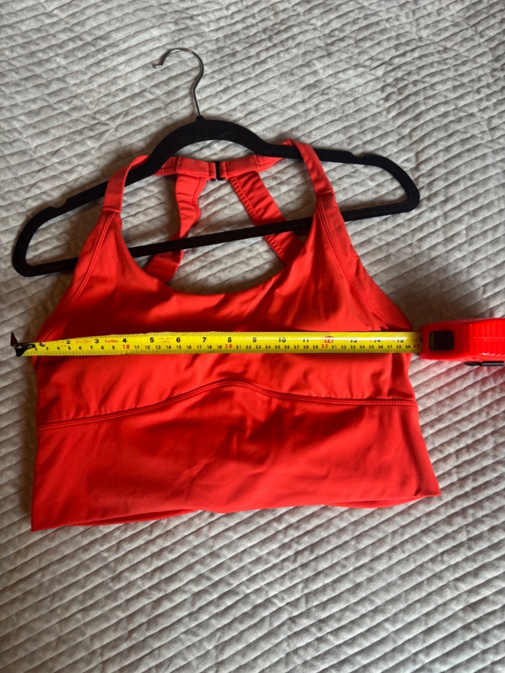 Halara Women’s Coral Built-In Bra Cropped Tank Top with Twist Back - Picture 3 of 5